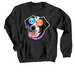Delilah the Notch Dog's Helene Fundraiser, a Black Crewneck Sweatshirt