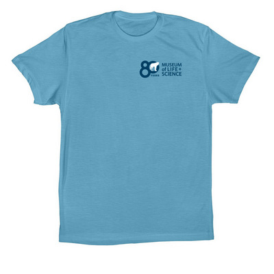 Celebrating 80 Years - Red Wolf T-shirts, a Ocean Blue Premium Cotton Tee
