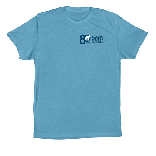 Celebrating 80 Years - Red Wolf T-shirts, a Ocean Blue Premium Cotton Tee