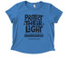 Protect their Light Shirt, a Azure Blue Allmade Eco Triblend Women?s Scoop Neck Tee