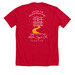 ??? F?26 Rush Red Design, a Solid Red Blend Premium Unisex Tee (back-view)