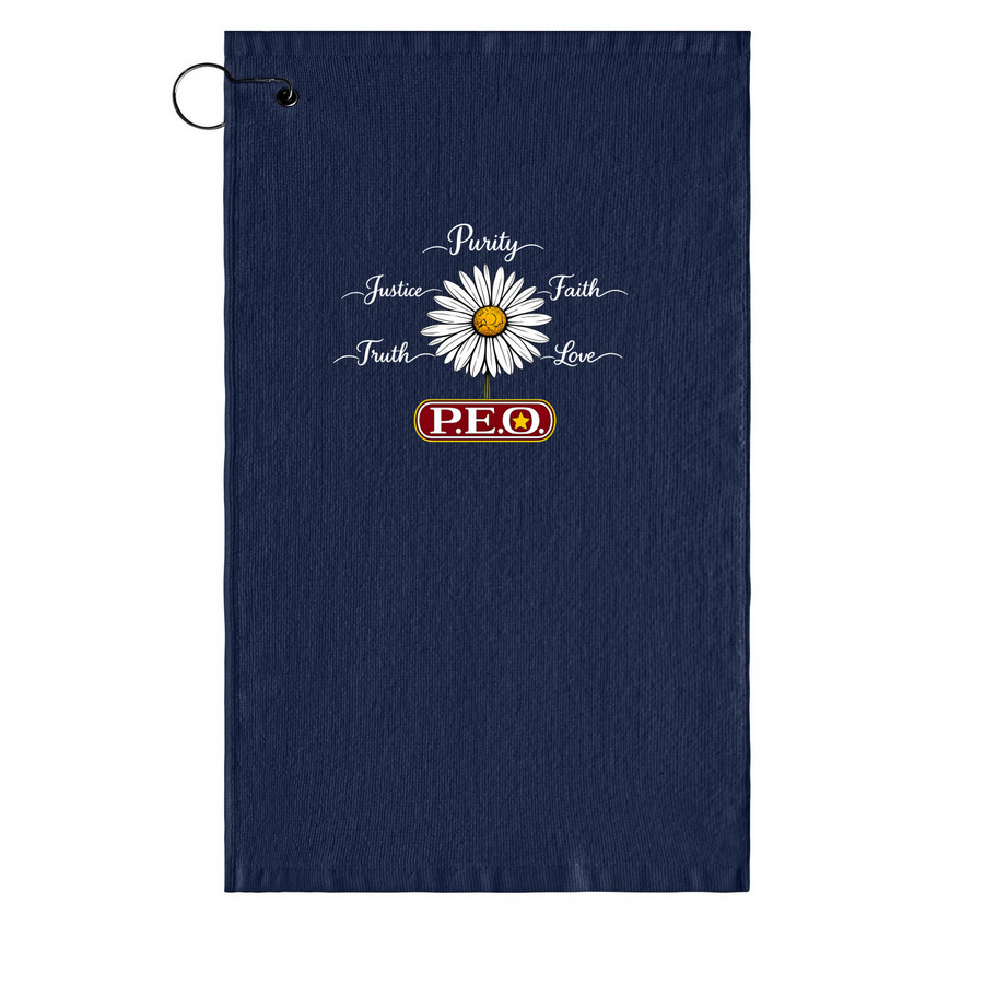 P.E.O. Chapter AY&nbsp;, a Navy Golf Towel