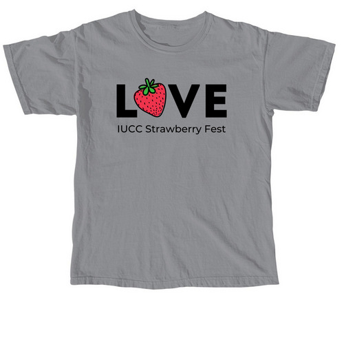 Strawberry Fest, a Granite Comfort Colors Unisex Tee