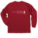 FUPC Welcome, a Cardinal Red Classic Long Sleeve Tee (back-view)