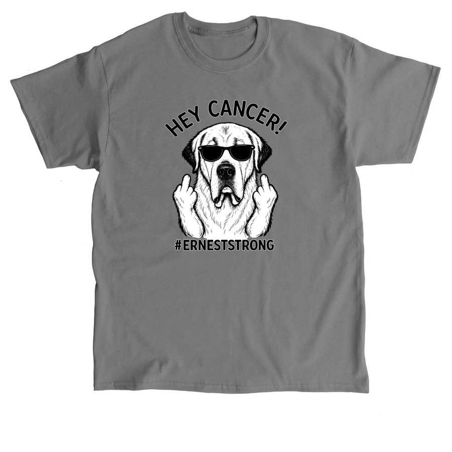 ERNEST STRONG, a Charcoal Classic Unisex Tee
