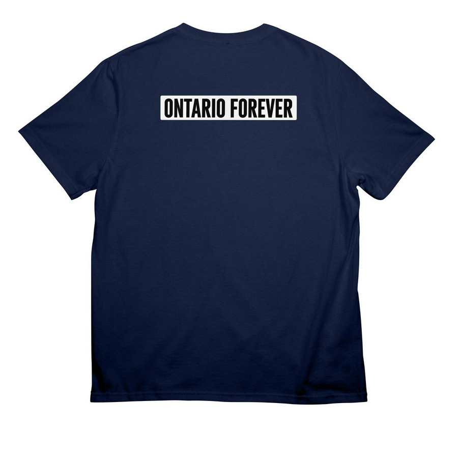Homes Brewery T Shirt, a Strong Navy All-American Unisex Tee (back-view)