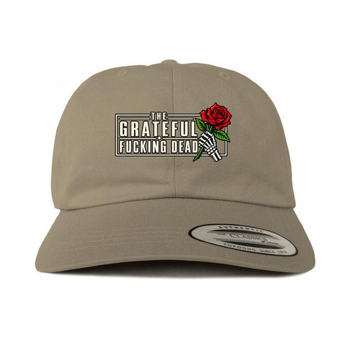 GFD ROSE HATE, a Khaki Printed Classic Baseball Cap