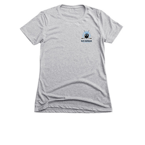 FaceOff Slim Fit Tee, a Dark Heather Grey Women's Slim Fit Tee