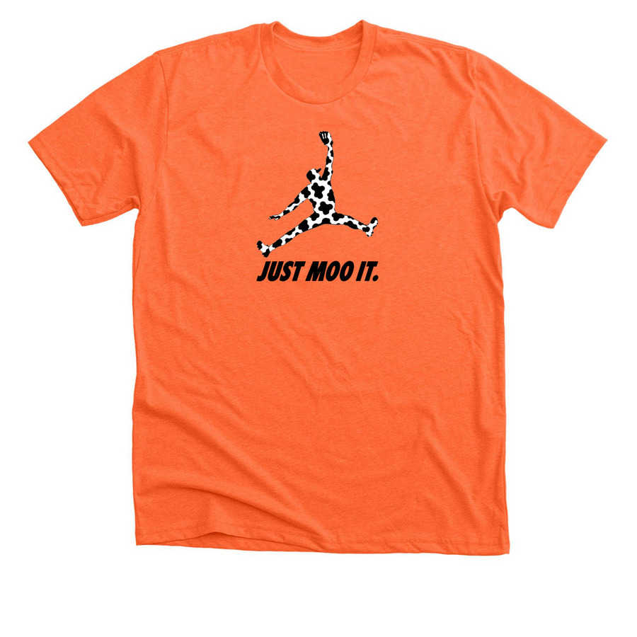 Colton Cowser: Just Moo It&nbsp;, a Heather Orange Premium Unisex Tee