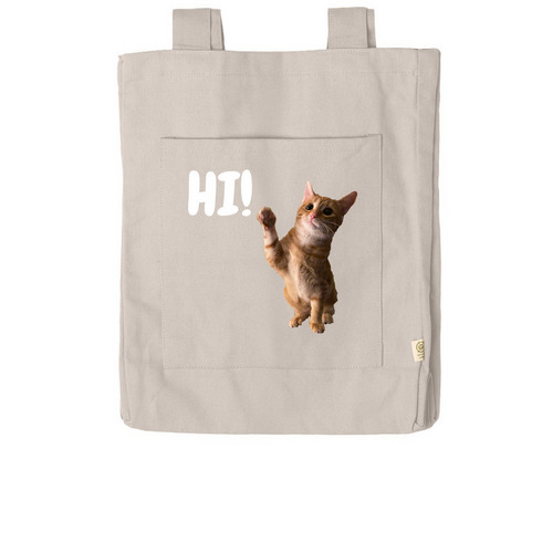 Dandy Says Hi! Tote Bag, a Pumice Reclaimist Everywhere Tote Bag
