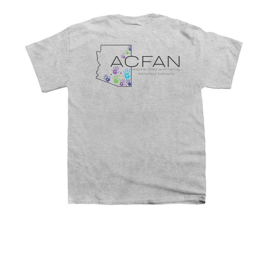 Sorry (not sorry) For Advocating, a Sport Grey Youth Unisex Tee (back-view)