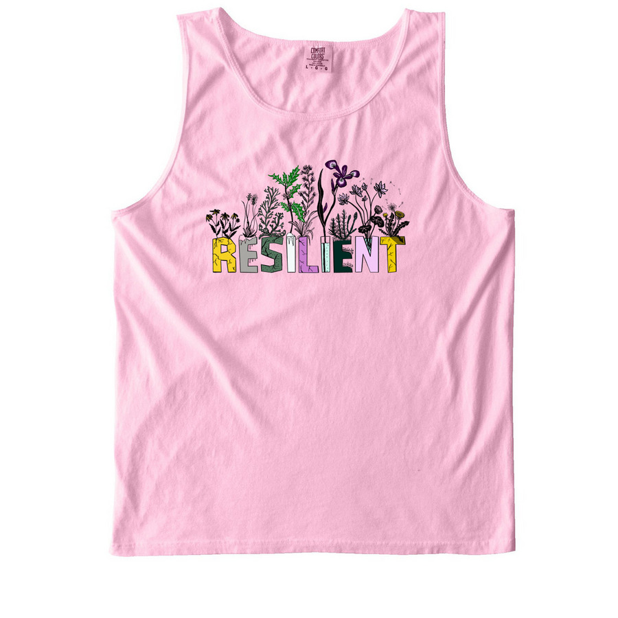 "Resilient" Tank Top, a Blossom Comfort Colors Tank Top