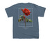 Emerge. Transform. Protect. Uplift., a Indigo Youth Unisex Tee (back-view)