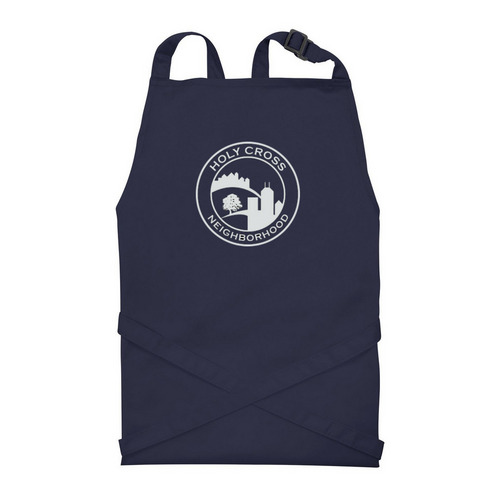 Holy Cross Neighborhood, a Navy Recycled Bib Apron