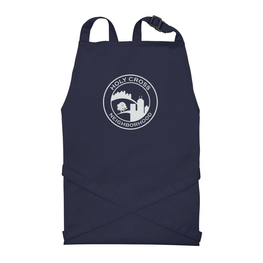 Holy Cross Neighborhood, a Navy Recycled Bib Apron