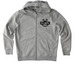 Wheeling Pug Relay 2025 Zip Up Hoodies, a Heather Grey Stanley/Stella Unisex Cultivator 2.0 Zip Up Pullover Hoodie