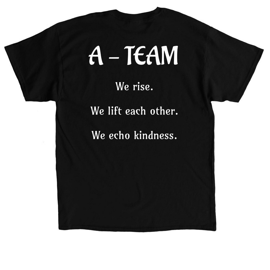 EchoKind - Whiteout, a Black Classic Unisex Tee (back-view)