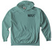 Lake on back, a Seafoam Comfort Colors Pullover Hoodie