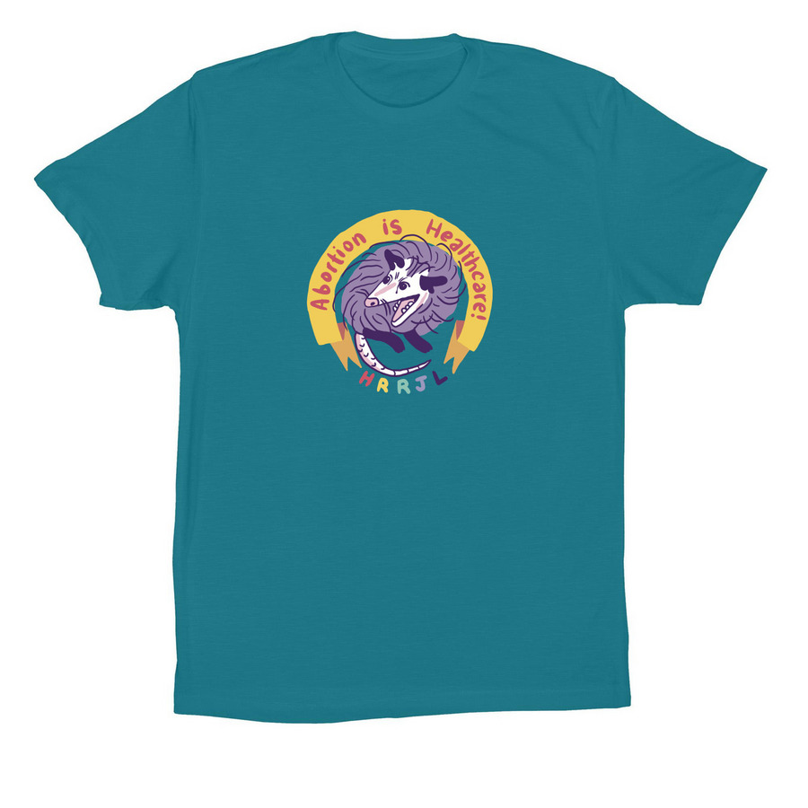 Abortion Is Healthcare Possum Tees, a Marine Premium Cotton Tee