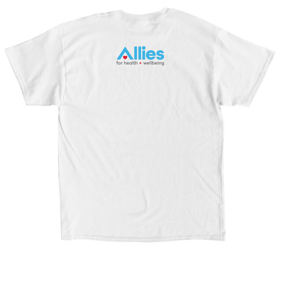 Pittsburgh Skyline - PATF + Allies, a White Classic Unisex Tee (back-view)