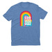 God Loves Your Vibe, a Azure Blue Allmade Eco Triblend Unisex Tee