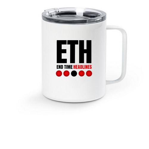 RAPTURE READY TRAVEL MUG, a White Stainless Steel Travel Mug