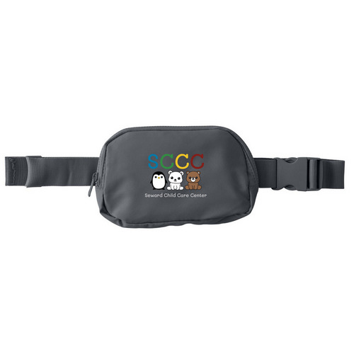 SCCC Hip Pack - Colorful Logo, a Storm Grey Matte Hip Pack