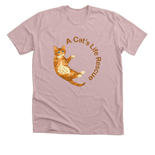 ACLR Orange Kitten&nbsp;, a Heather Pink Gravel Premium Unisex Tee