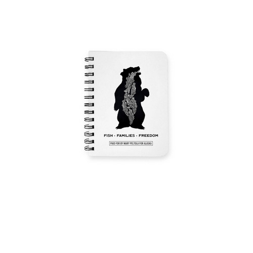 Bear Notepad 2, a White Spiral Notebook