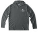 MSHI Activewear, a Dark Smoke Grey UV Performance Long Sleeve Hoodie