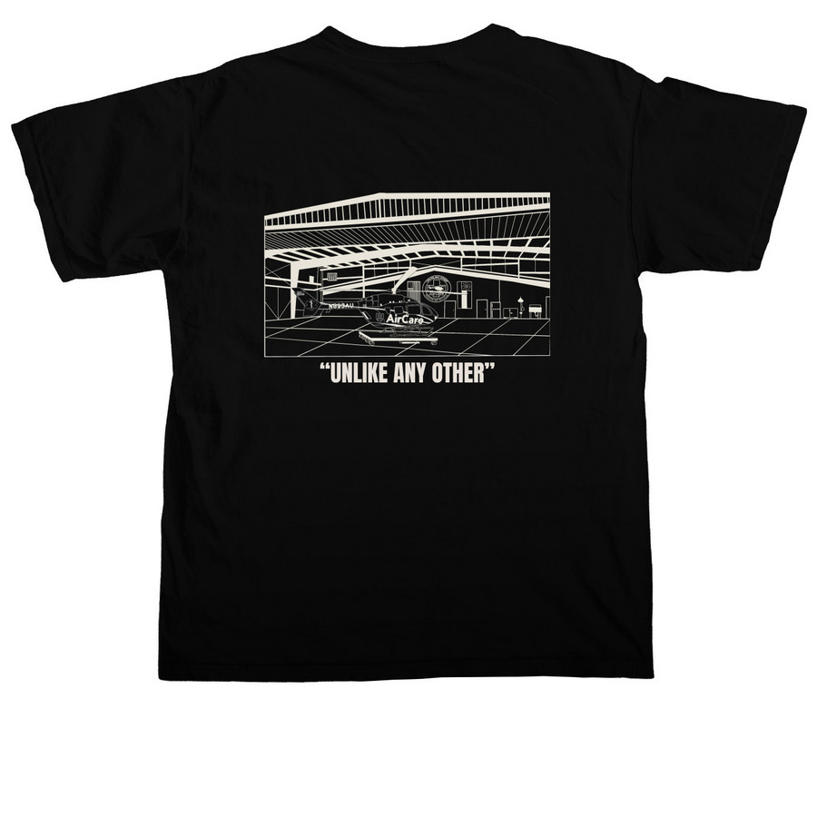 Aircare, a Black Comfort Colors Unisex Tee (back-view)
