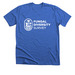 FunDiS White Logo, a Heather True Royal Premium Unisex Tee