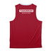 SPOILER: You'll be back for MORE!, a Deep Red/ White Reversible Basketball Jersey (back-view)