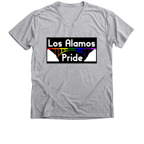 Original Los Alamos Pride Design, a Athletic Heather Premium V-Neck Tee