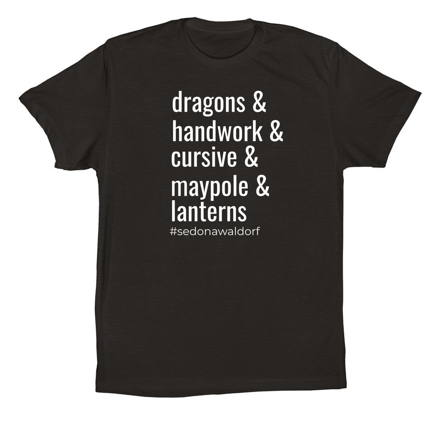 Running River Waldorf School, a Black Premium Cotton Tee