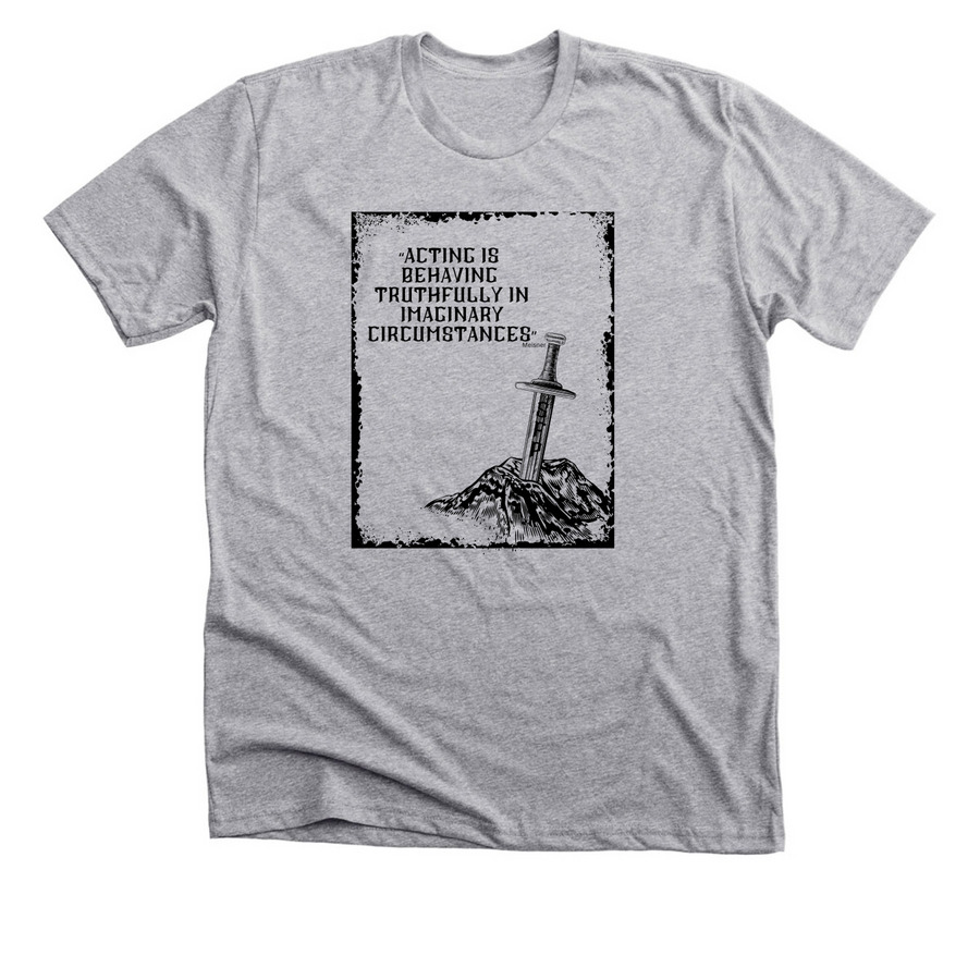 Imaginary Circumstances, a Athletic Heather Premium Unisex Tee