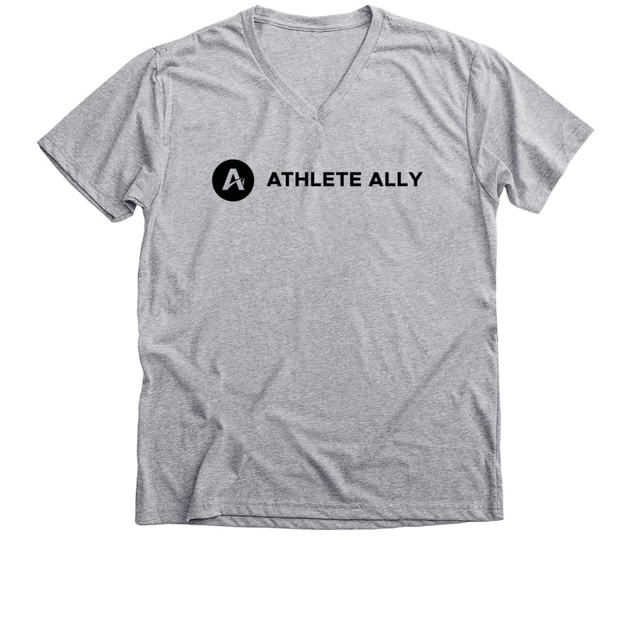 Athlete Ally Tops, a Athletic Heather Premium V-Neck Tee