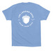 Pocket Sized Logo T-Shirt, a Carolina Blue Premium Cotton Tee (back-view)