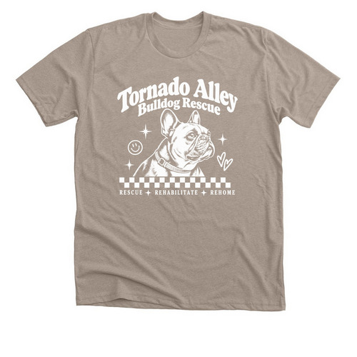 RescueRehabilitateRehome Frenchie, a Heather Stone Premium Unisex Tee