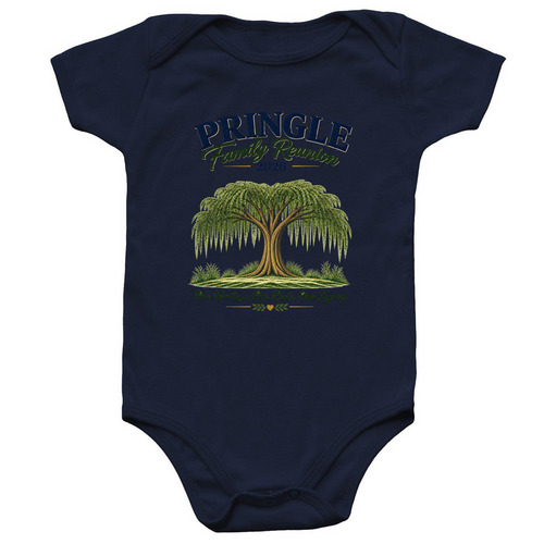 Pringle Family Reunion 2026 ? Sarah?s Design, a Navy Infant Onesie