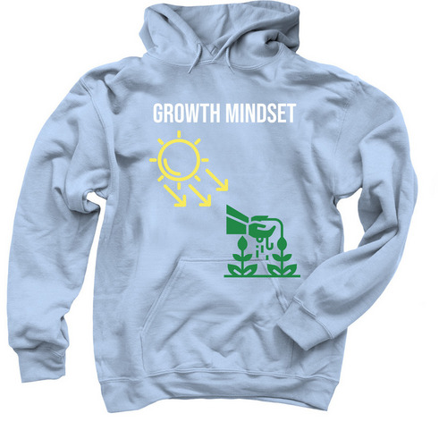 Mindset, a Light Blue Pullover Hoodie