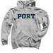 Rooting for Robbie Navy Port, a Sport Grey Pullover Hoodie