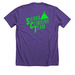 Sierra Climbing Team Merch, a Heather Team Purple Premium Unisex Tee (back-view)