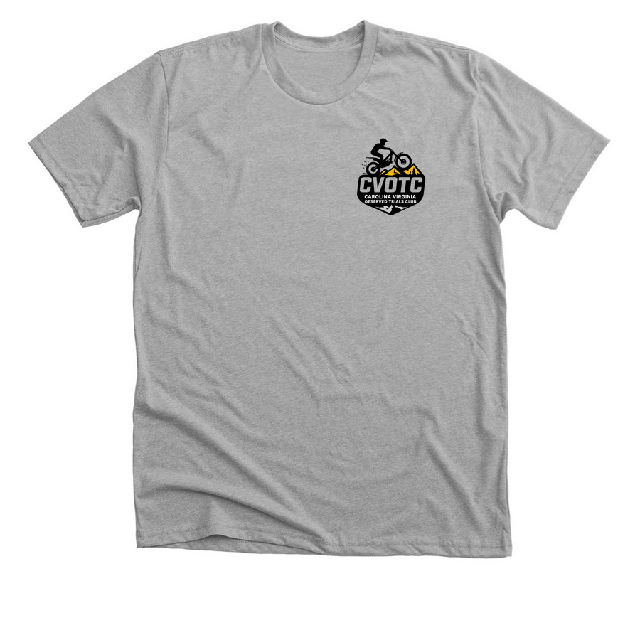 Pocket Front, a Athletic Heather Premium Unisex Tee