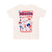 Youth Tee, a Heather Natural Premium Youth Tee (back-view)