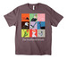 The Feathered Brush Basic Tee, a Purple Storm Unisex Heavyweight Tee
