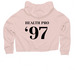 COP, a Blush Women?s Lightweight Cropped Hoodie (back-view)