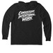 Fall 2026 Pt 2, a Space Black Allmade Eco Triblend Hoodie Tee (back-view)