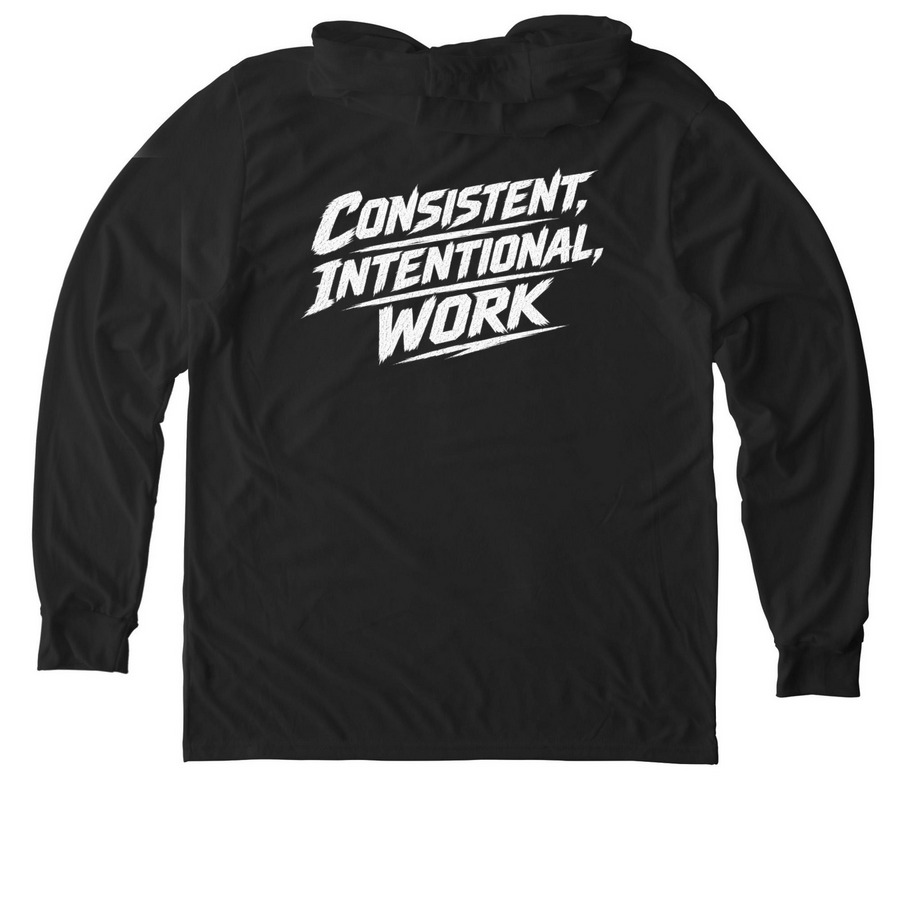 Fall 2026 Pt 2, a Space Black Allmade Eco Triblend Hoodie Tee (back-view)