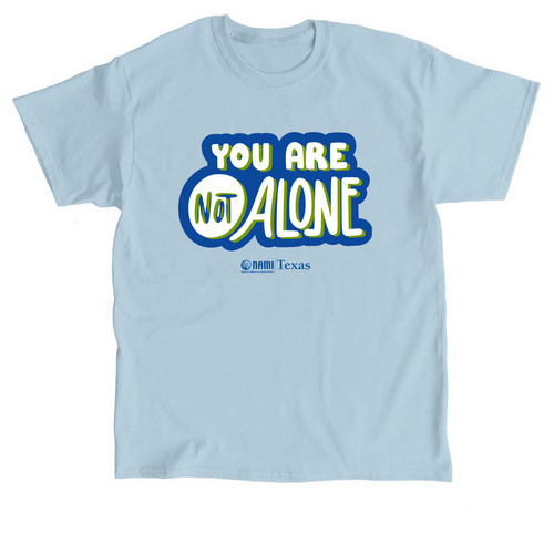 You Are Not Alone Tee, a Light Blue Classic Unisex Tee